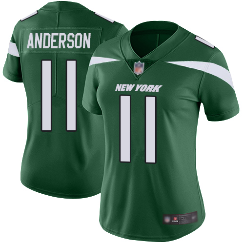 New York Jets Limited Green Women Robby Anderson Home Jersey NFL Football #11 Vapor Untouchable